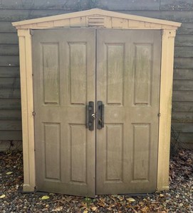 SY - Outdoor Storage Shed - Double Door With Shelving