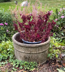FY - Round Cement Garden Planter