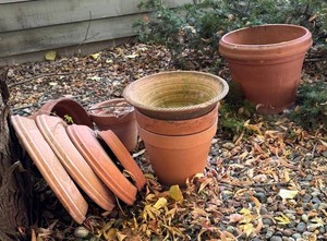 Outdoor Planters - Terra Cotta Mixed Group