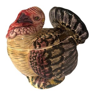 LLB - Vintage Italian Ceramic Turkey Tureen