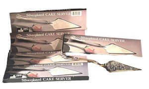 LLB - Set of Five Vintage Davco Silver-Plated Cake Servers