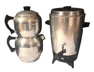 LLS1 - Vintage Coffee Servers - Electric Urn and Percolator