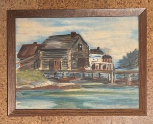 LLB - Original Waterfront Scenic Painting
