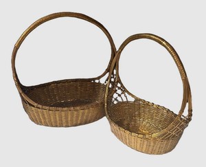 LLS2 - Two Decorative Brass Baskets