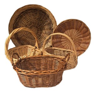 LLS2 - Five Assorted Handwoven Baskets