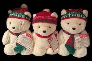 LLS3 - Trio of Plush Santa Bears