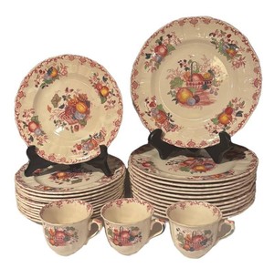 LLB - Vintage Masons Fruit Basket Ironstone China