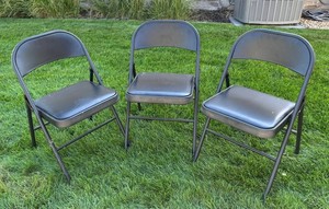G - Set of Three Folding Chairs
