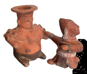 G - Vintage Terracotta Shaft Tomb Figures