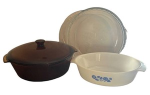 G - Vintage Pyrex & Anchor Hocking Glass Cookware