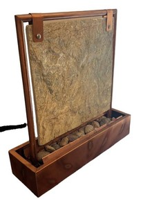 G - Tabletop Copper & Stone Fountain
