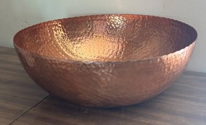 G - Glenhaven Hammered Copper Bowl