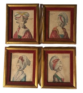 LLS5 - Three Vintage Marie Antoinette Style Prints