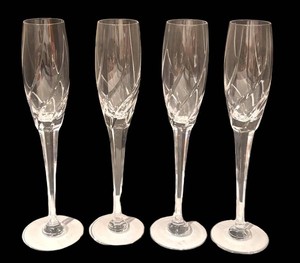 LLB - Four Mikasa Olympus Champagne Flutes