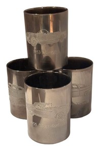 LLS6 - Four Custom Deco Yesterday Double Old Fashioned Glasses
