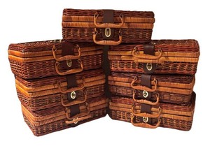 LL - Seven Wicker Basket Boxes