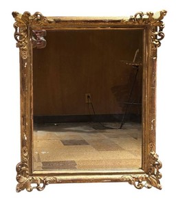 LLBR - Vintage Ornate Gilt-Frame Wall Mirror
