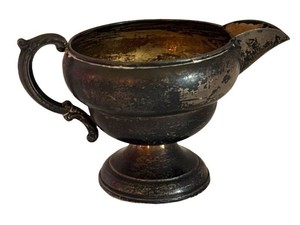LR - Vintage Sterling Silver Weighted Creamer Pitcher