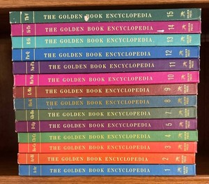 FR - Golden Book Encyclopedia Hardcover Book Set (Lot of 15)