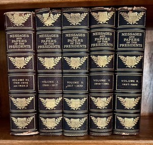 FR - Presidential Papers Reference Books - Messages & Papers of the Presidents (Lot of 5)