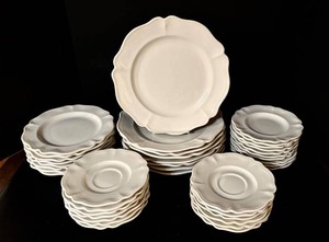 DR - Ironstone Dinnerware Set - RC Redcliffe Heirloom Plates, Saucers & Mugs