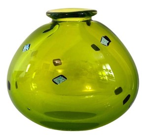 LR - Vintage Hand-Blown Glass Vase - Sharon Fujimoto Limited Edition 2003