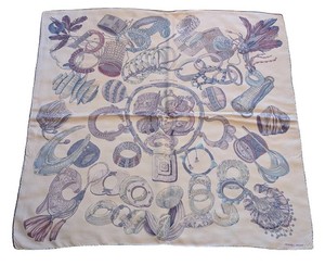 O - Silk Scarf - Hermes Bracelets De Lumiere 100% Silk
