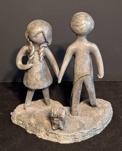 B1 - Vintage Childrens Sculpture - William Lattimer Metal Figures