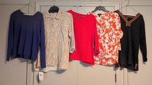 B1 - Womens XL Shirts - Dana Buchman, Lauren Ralph Lauren & Assorted (Lot of 5)
