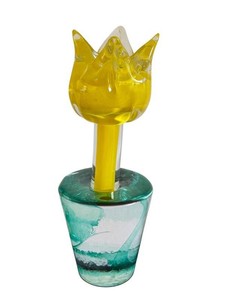 DR - Art Glass Sculpture - Kosta Boda Flower Power by Ulrica Hydman-Vallien