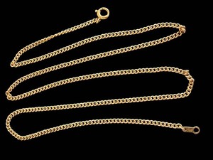 Gold Chain Necklace - 14K Curb Link 16 Inch