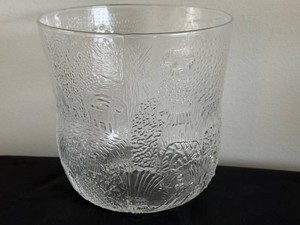 Vintage Glass Bowl or Vase - Oiva Toikka Nuutajarvi Fauna
