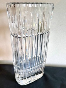 DR - Cut Glass Flower Vase - Ceskci Bohemian Crystal