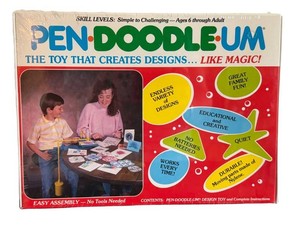 Vintage Pen-Doodle-Um Geometric Pendulum Drawing Toy - Factory Sealed New Old Stock