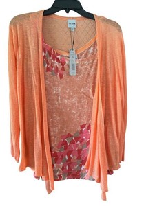 Womens Cardigan - NICZOE M221107 XL Nectarine