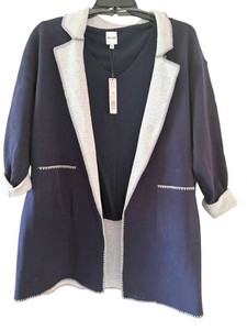 Womens Sweater Set - NicZoe Cardigan & Knit Top 1X (Lot of 2)