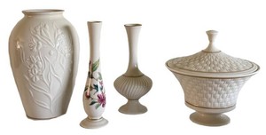 Vintage Lenox Ceramic Decor Set - 4 Pieces