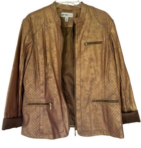 MBR - Womens Leather-Look Jacket - Lana Lee Size 14