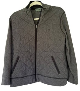 MBR - Quilted Jacket - Ralph Lauren L-RL Full-Zip Charcoal Gray