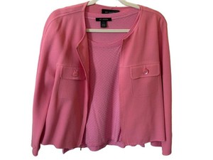 MBR - Womens Two-Piece Set - St. John Pink Jacket & Top
