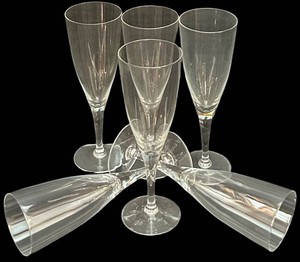 FR - Champagne Flutes Clear Glass 7-Piece Set