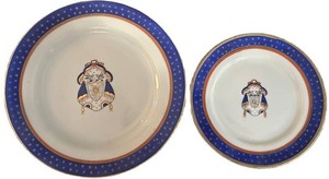 FR - Decorative Porcelain Plates - Japanese Decalware, Hand Decorated (Lot of 2)