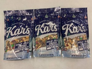 Kars Holly Jolly Crunch Trail Mix 20 Oz (Lot of 3)