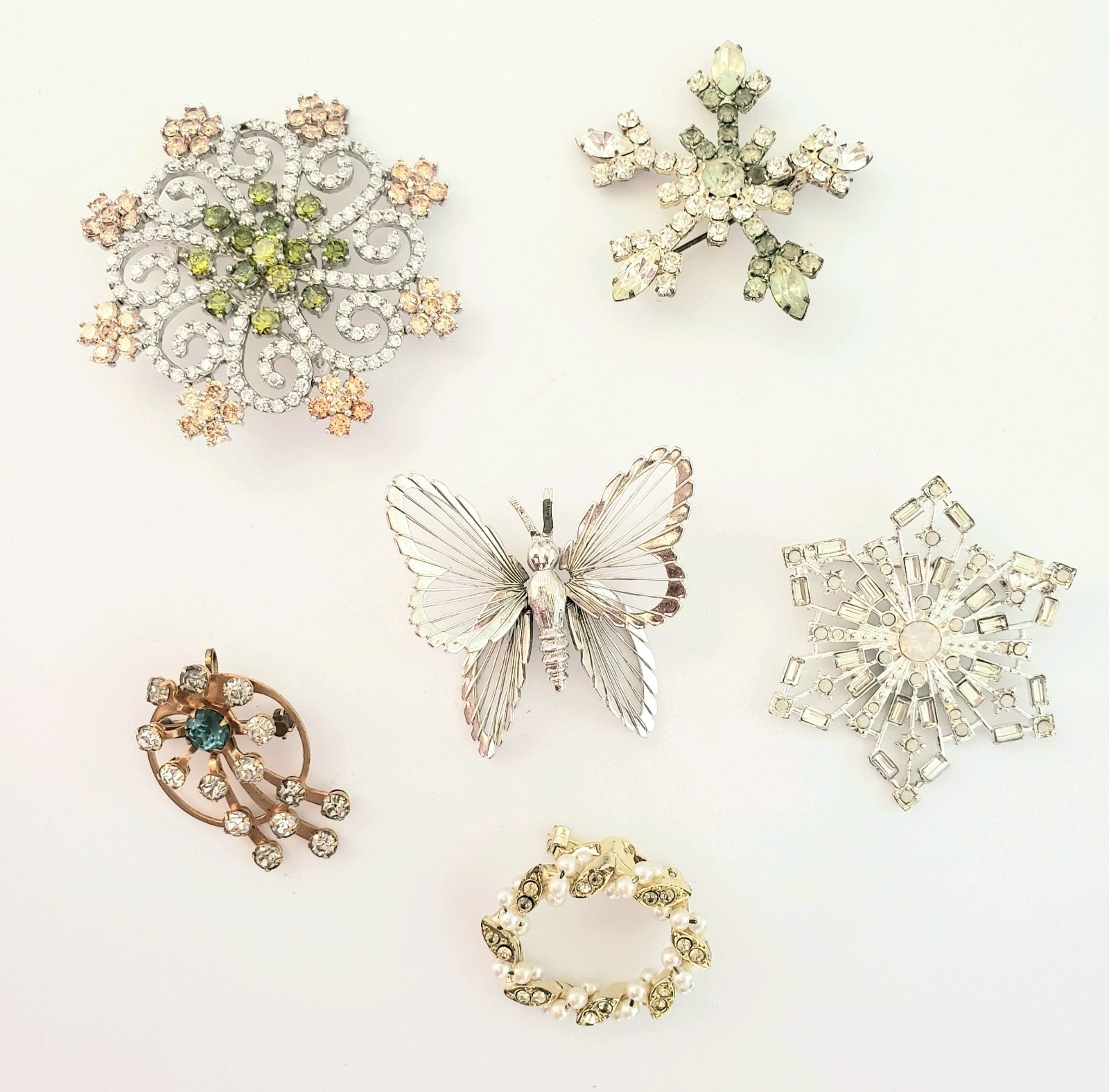 Vintage Radiance Costume Brooch & Pin Lot