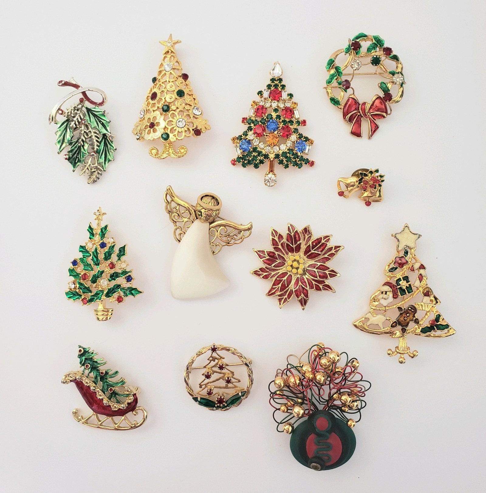 Vintage-Style Holiday Brooch & Pin Collection