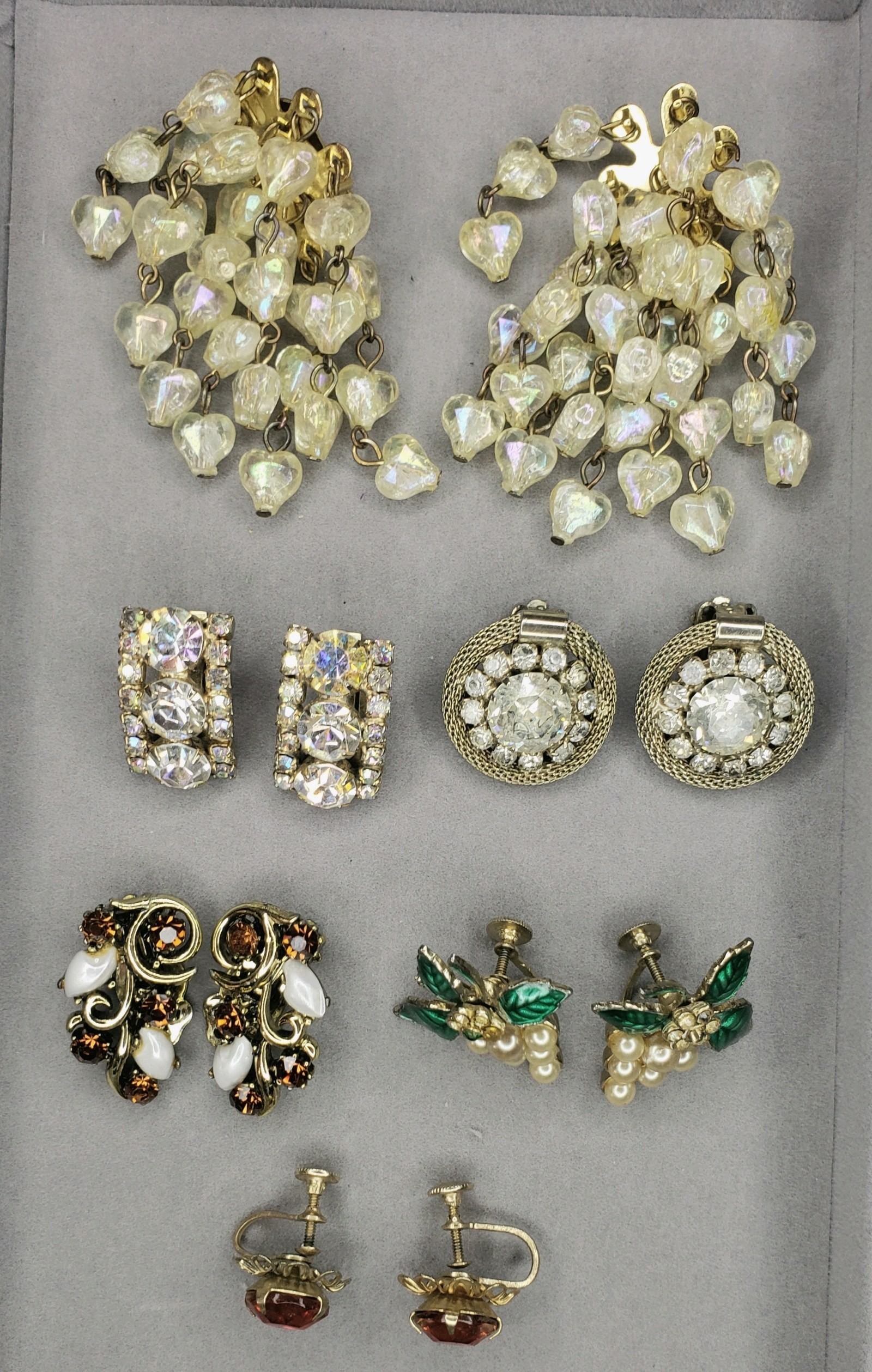 Vintage Clip-on & Screw Back Earring Lot