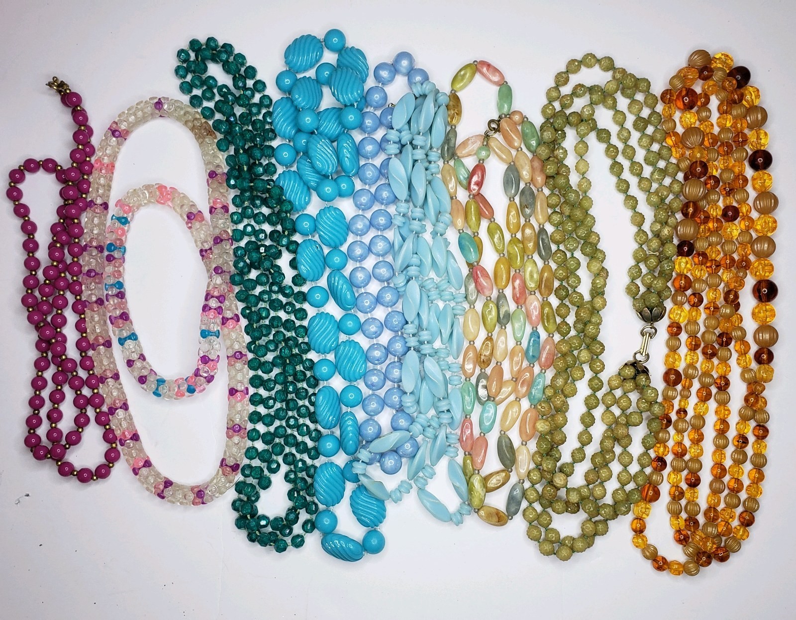 Resin Bead Necklace Lot