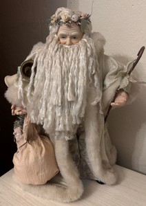 Vintage Brinns Collectible Porcelain Santa Claus Figurine