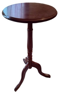 Classic Wooden Pedestal Accent Table