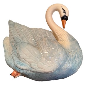 Large Ceramic Swan Planter